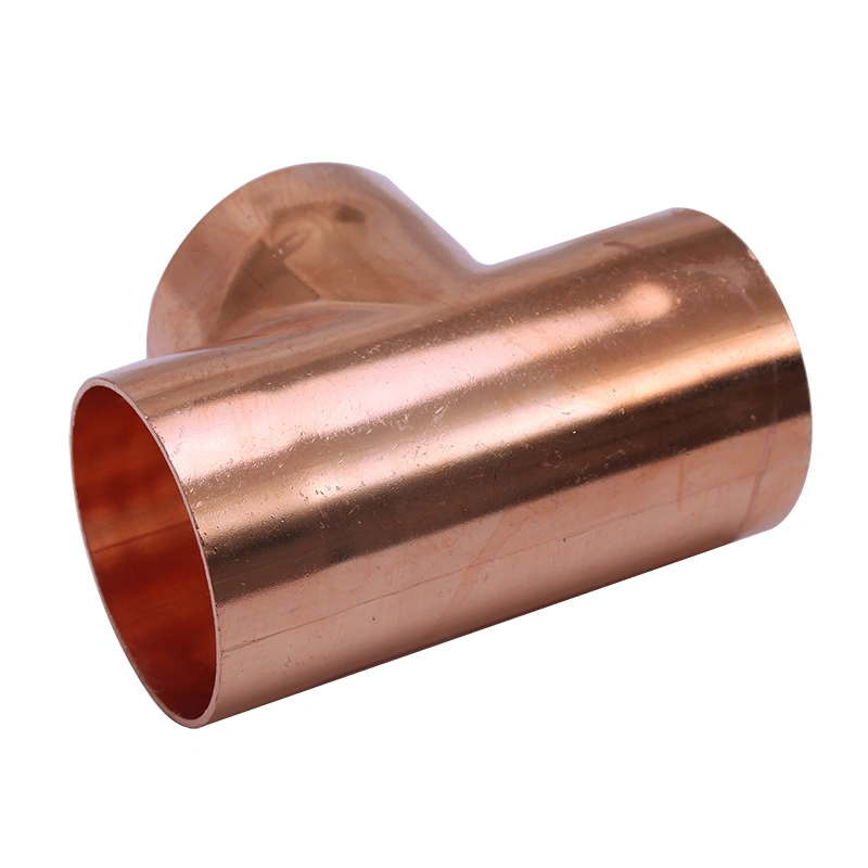 Medicinsk affedtet kobber tee fittings